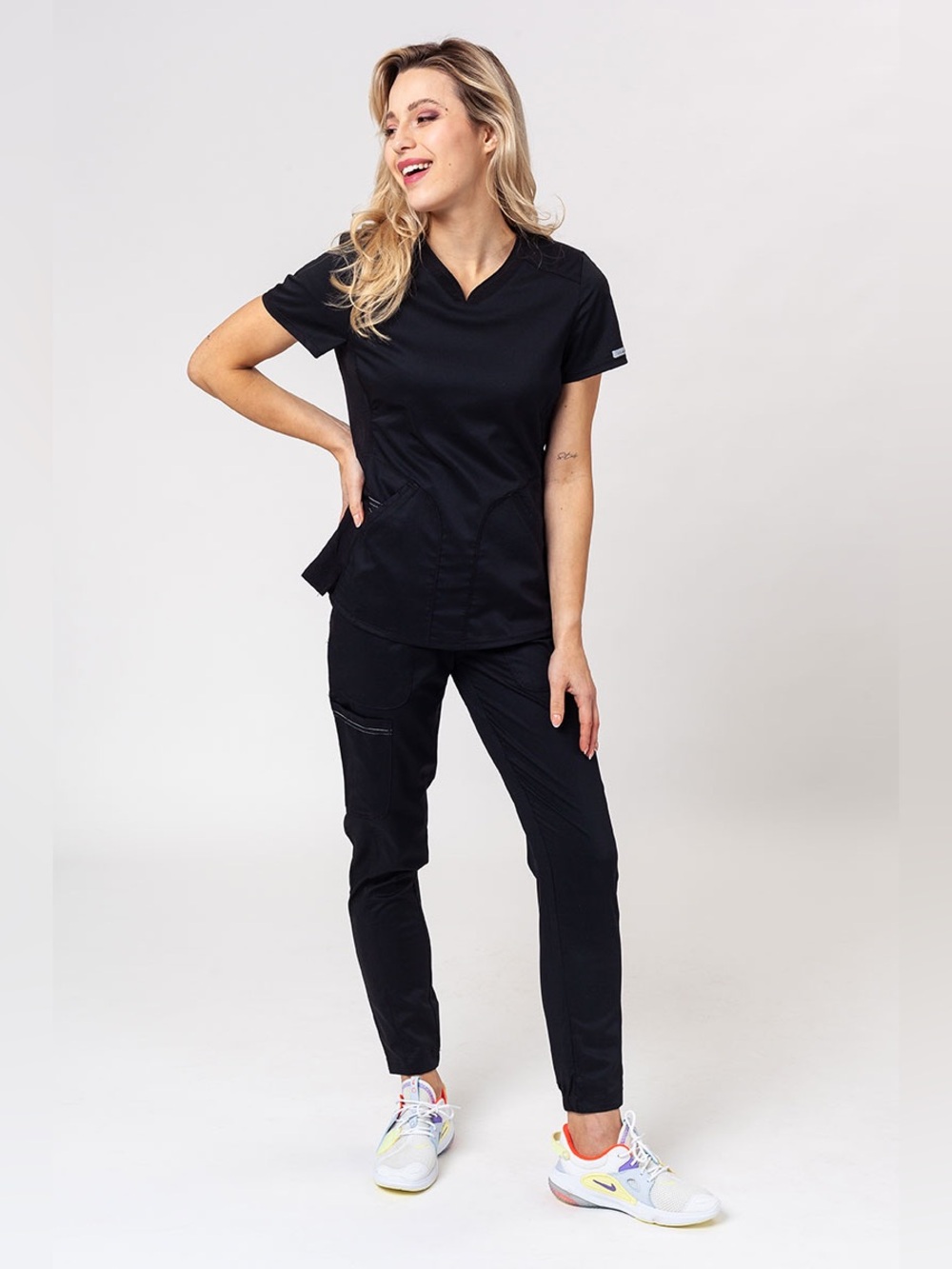 Cherokee Black Scrub Set Size Small Medical Nursing Uniform Set